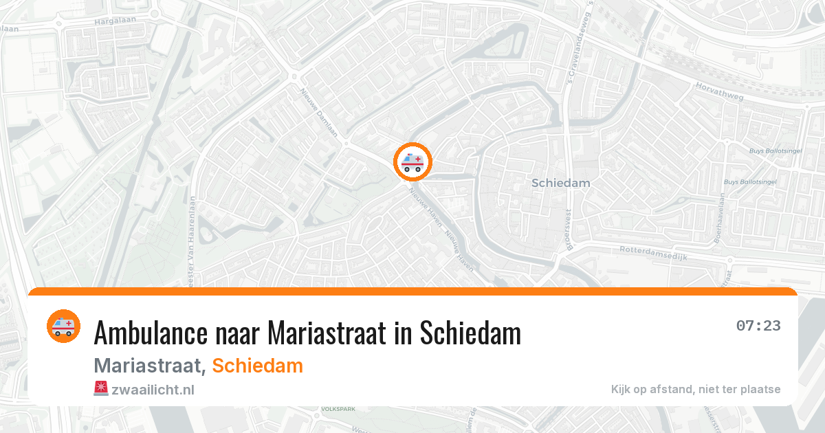 Ambulance naar Mariastraat in Schiedam — 2 jul 2026