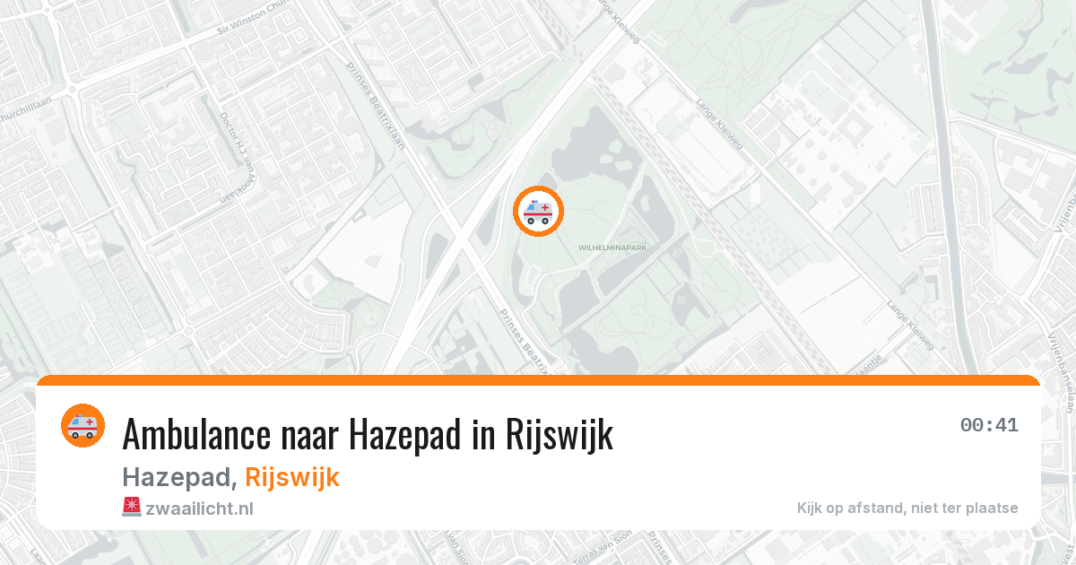 Ambulance naar Hazepad in Rijswijk — 23 jun 2026