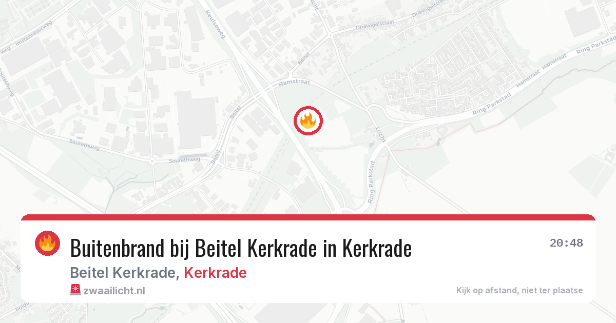 Buitenbrand bij Beitel Kerkrade in Kerkrade — 27 jul 2026