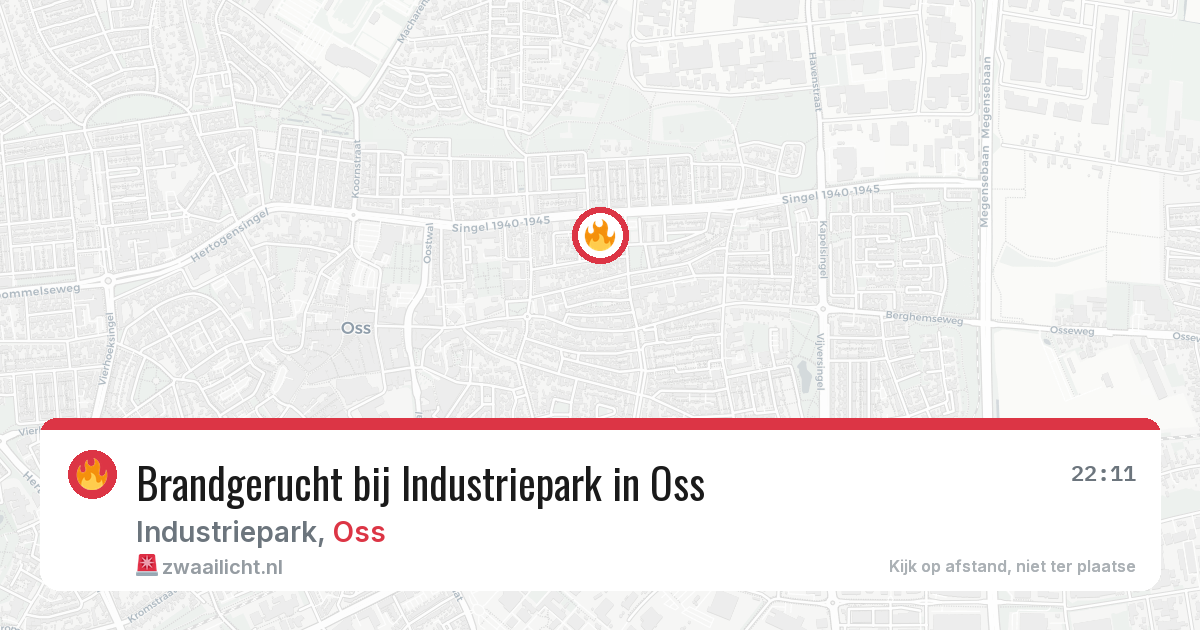 Brandgerucht bij Industriepark in Oss — 2 mrt 2026