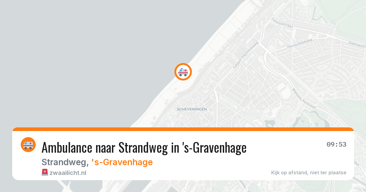 Ambulance naar Strandweg in 's-Gravenhage — 11 aug 2026