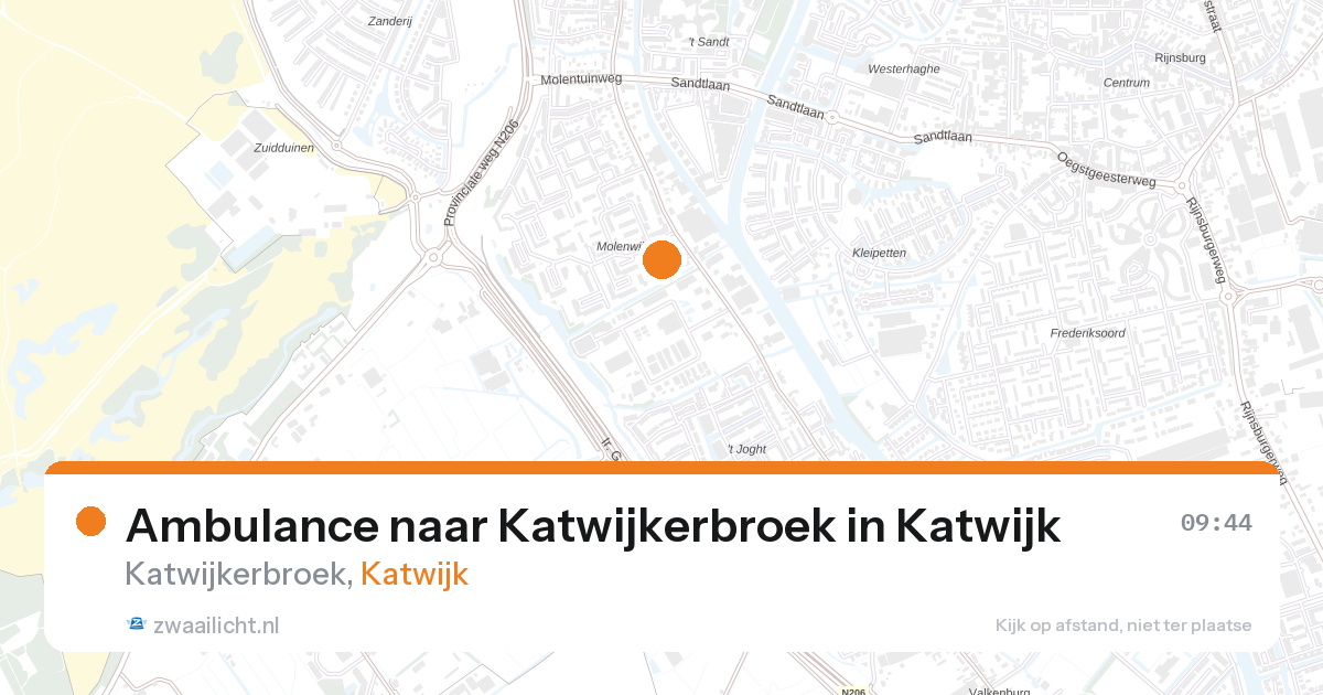 Ambulance naar Katwijkerbroek in Katwijk — 30 jun 2026