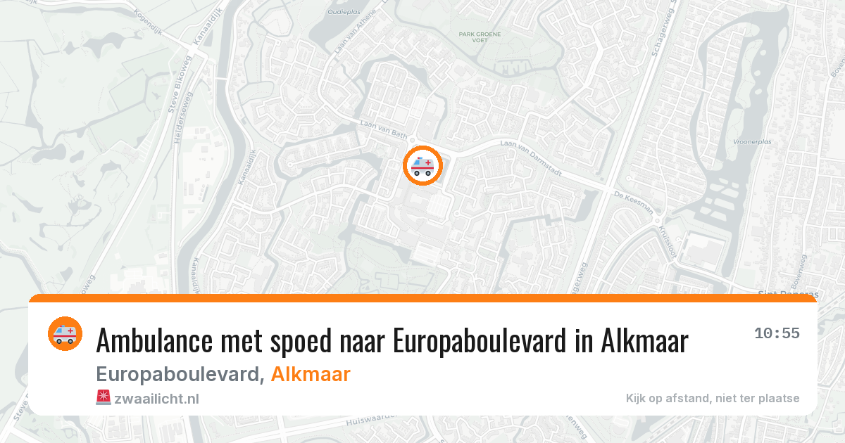 Ambulance met spoed naar Europaboulevard in Alkmaar — 3 jun 2026