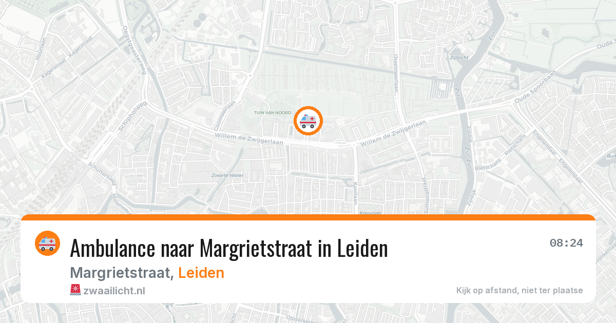 Ambulance naar Margrietstraat in Leiden — 29 jan 2026