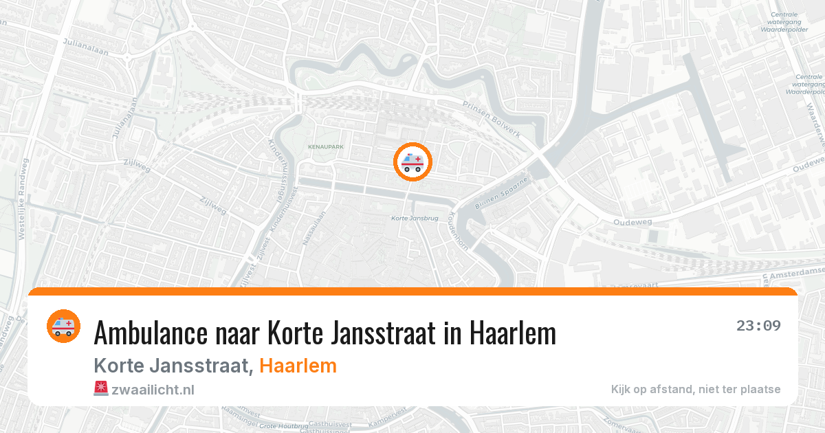 Ambulance naar Korte Jansstraat in Haarlem — 22 mrt 2026