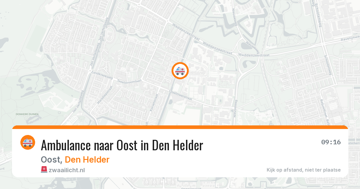 Ambulance naar Oost in Den Helder — 2 jul 2026