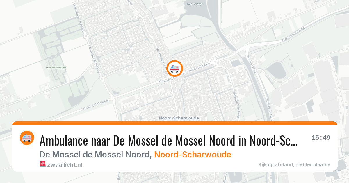 Ambulance naar De Mossel de Mossel Noord in Noord-Scharwoude — 8 feb 2026