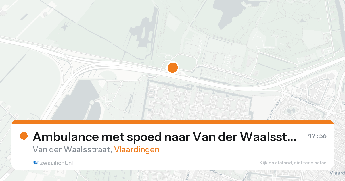 Ambulance met spoed naar Van der Waalsstraat in Vlaardingen — 18 aug 2026