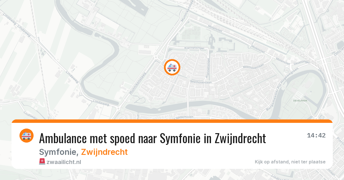 Ambulance met spoed naar Symfonie in Zwijndrecht — 3 apr 2026