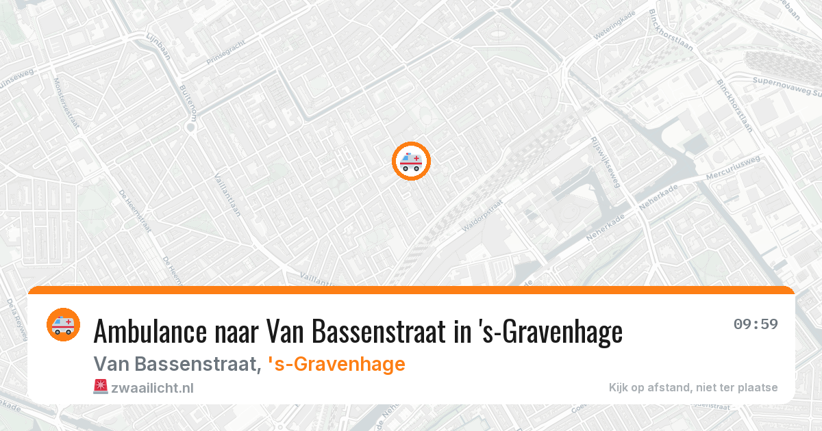 Ambulance naar Van Bassenstraat in 's-Gravenhage — 11 apr 2026