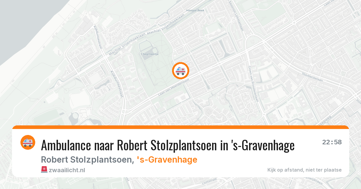 Ambulance naar Robert Stolzplantsoen in 's-Gravenhage — 30 mei 2026