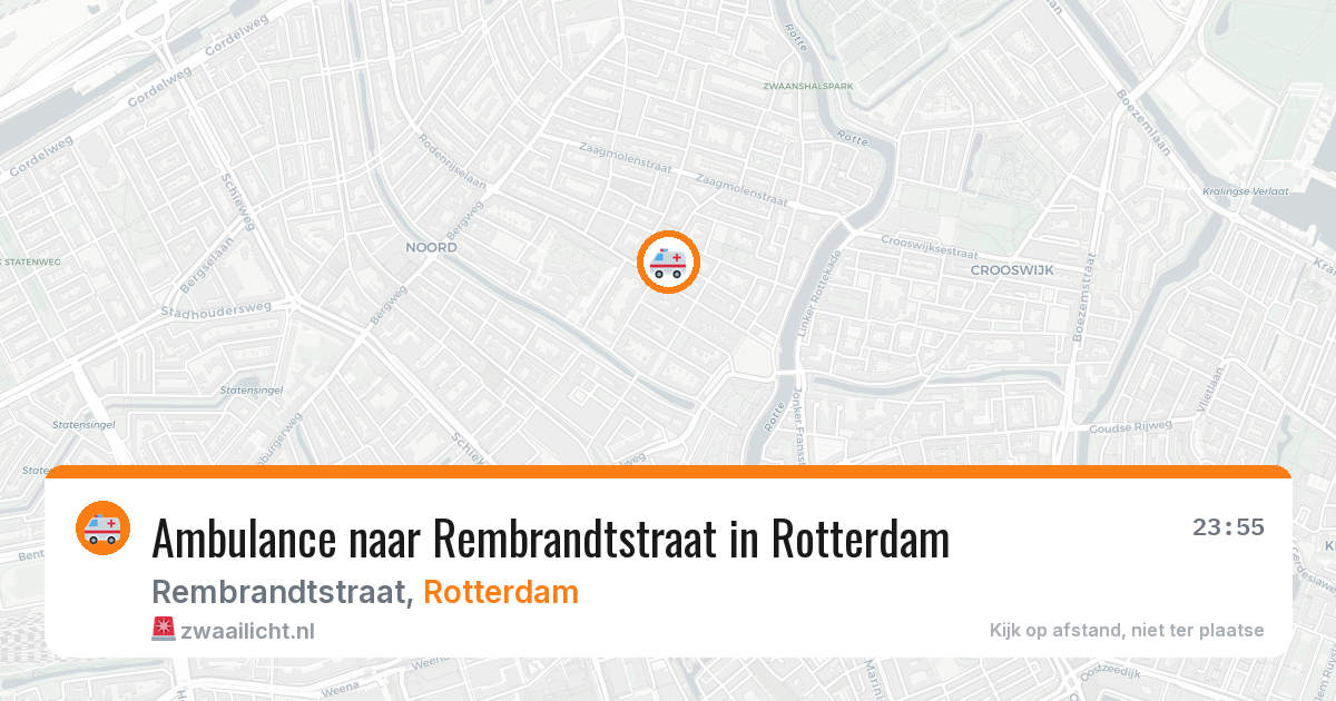 Ambulance naar Rembrandtstraat in Rotterdam — 11 aug 2026