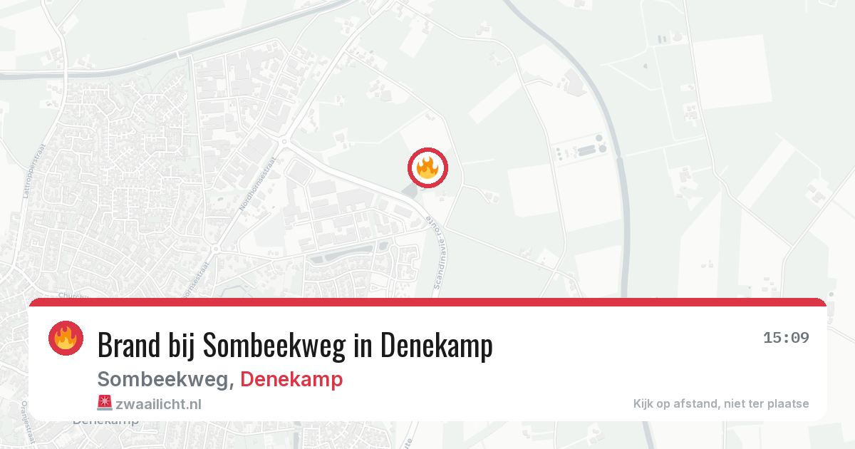 Brand bij Sombeekweg in Denekamp — 19 jun 2026