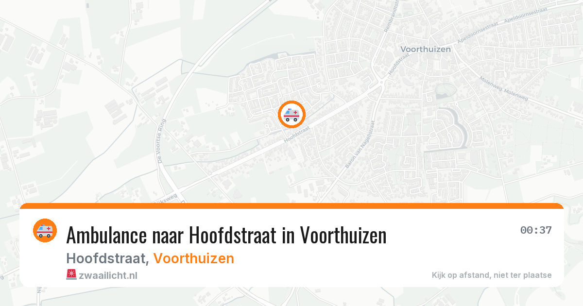 Ambulance naar Hoofdstraat in Voorthuizen — 30 jun 2026