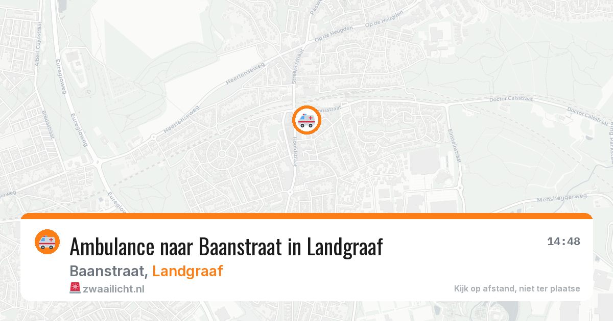 Ambulance naar Baanstraat in Landgraaf — 21 jun 2026