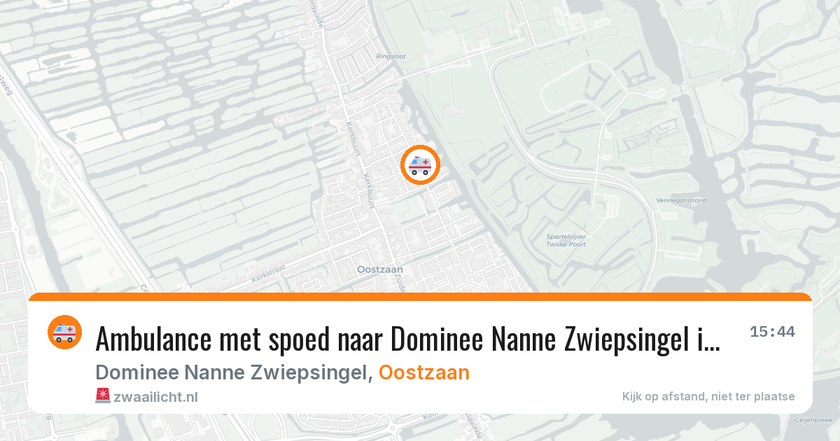 Ambulance met spoed naar Dominee Nanne Zwiepsingel in Oostzaan — 8 feb 2026