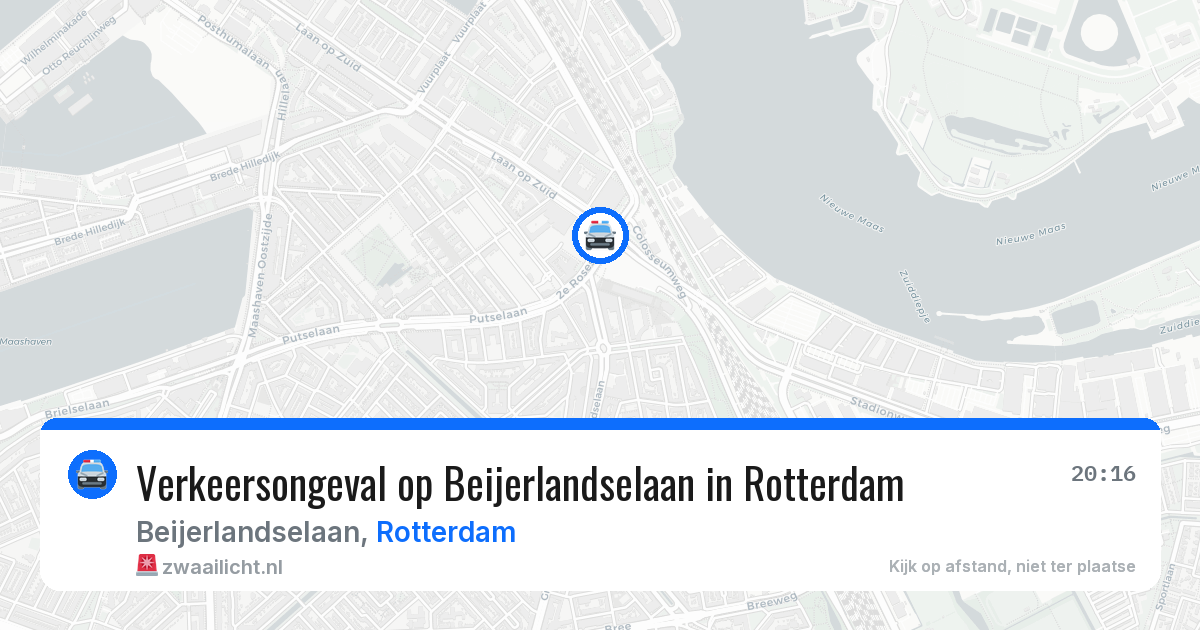 Verkeersongeval op Beijerlandselaan in Rotterdam — 29 jun 2026