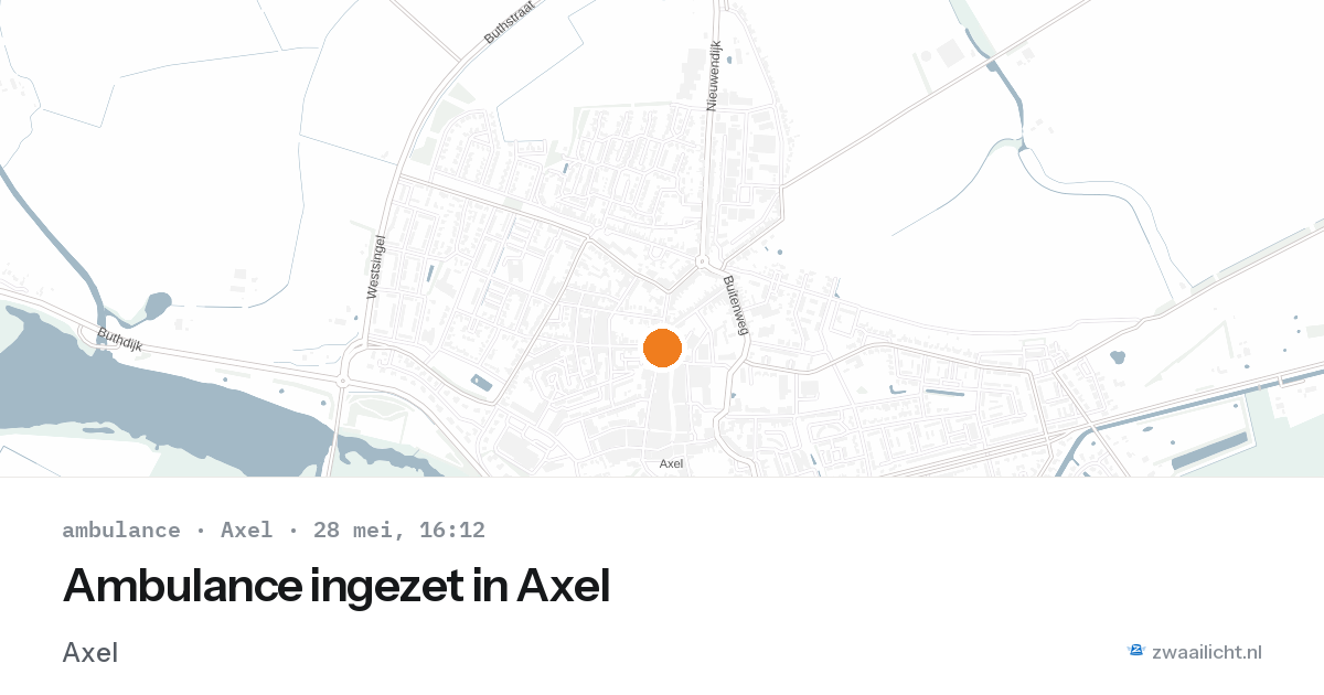 Ambulance ingezet in Axel — 2 feb 2026
