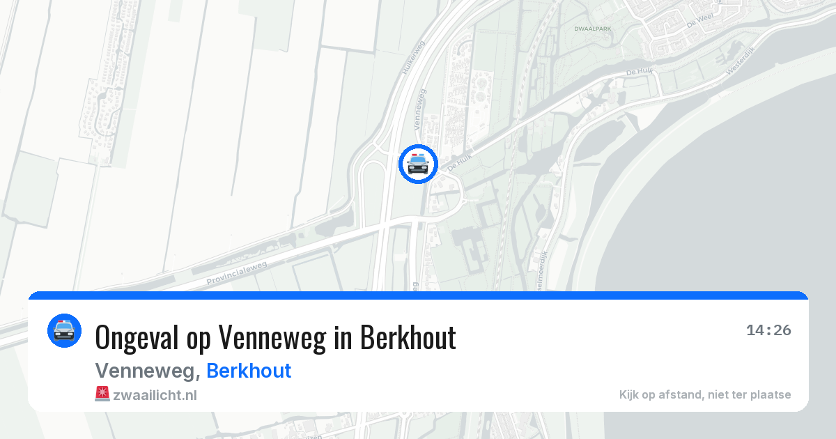 Ongeval op Venneweg in Berkhout — 22 mei 2026