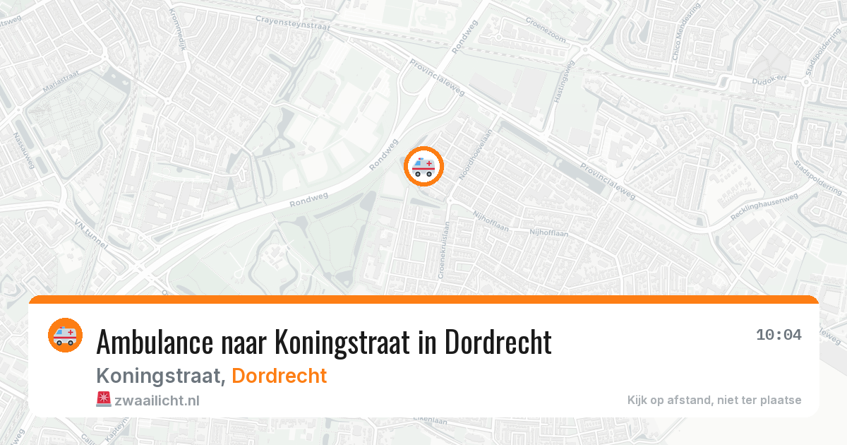 Ambulance naar Koningstraat in Dordrecht — 30 jan 2026
