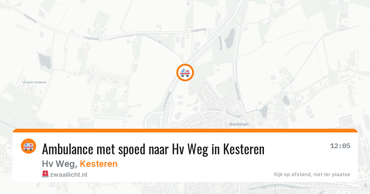 Ambulance met spoed naar Hv Weg in Kesteren — 13 feb 2026