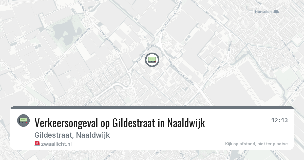 Verkeersongeval op Gildestraat in Naaldwijk — 5 mrt 2026