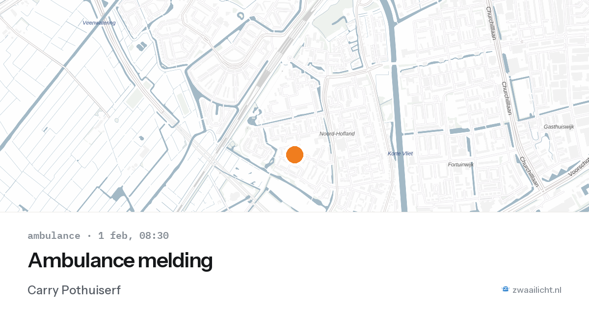 Ambulance melding — 1 feb 2026