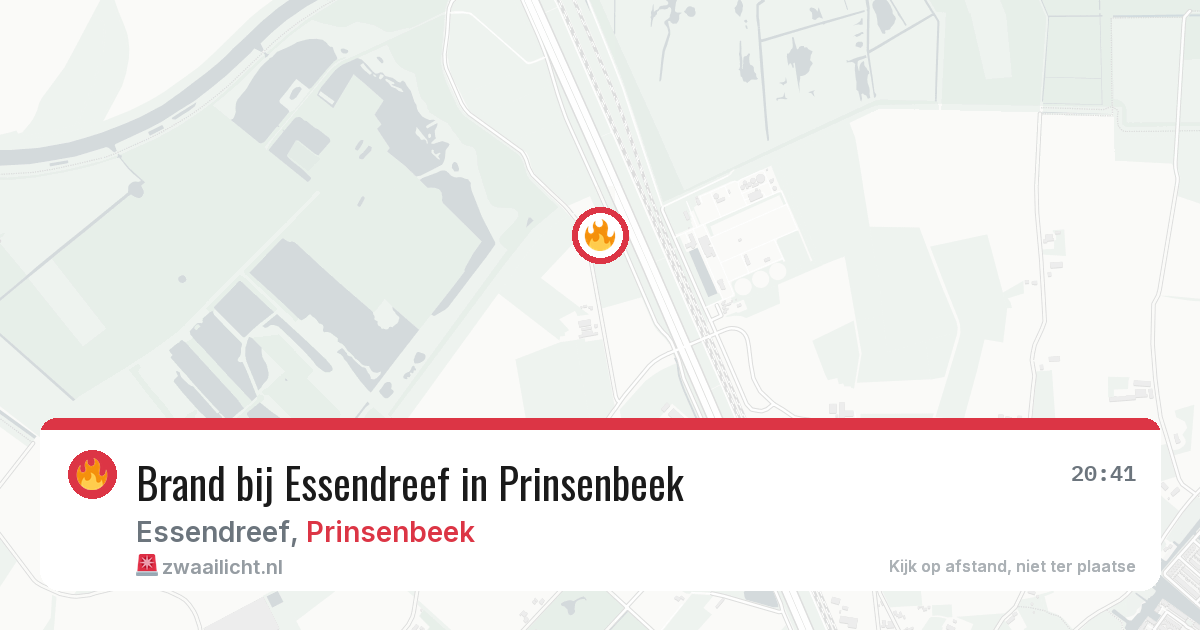 Brand bij Essendreef in Prinsenbeek — 12 aug 2026