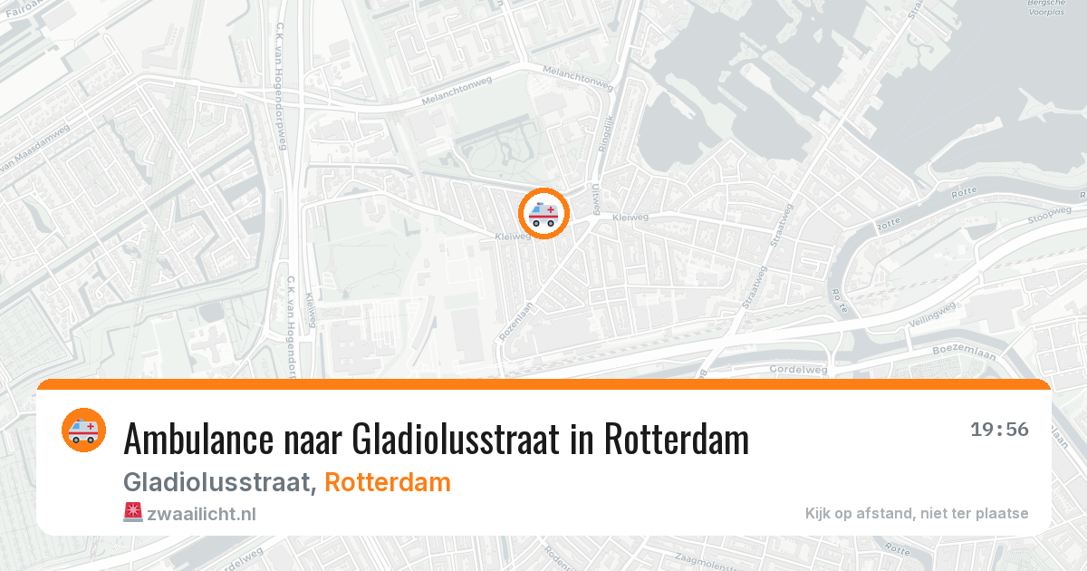Ambulance naar Gladiolusstraat in Rotterdam — 13 jul 2026