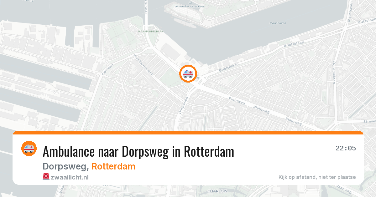 Ambulance naar Dorpsweg in Rotterdam — 31 jul 2026