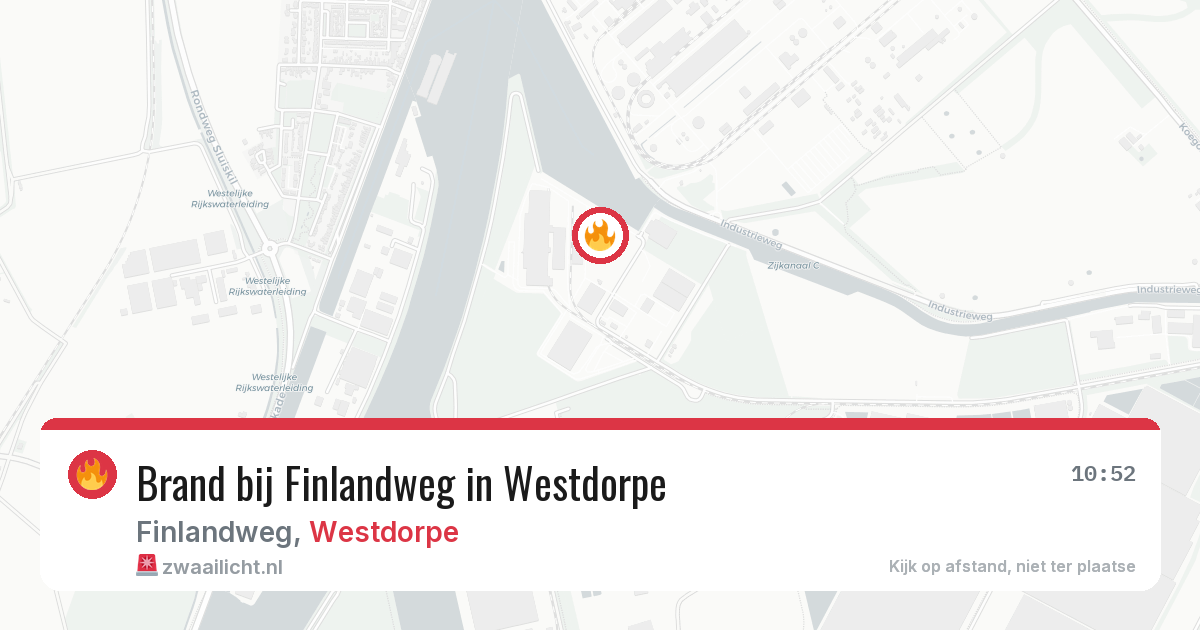 Brand bij Finlandweg in Westdorpe — 9 feb 2026