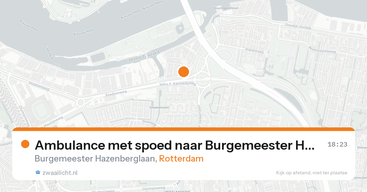 Ambulance met spoed naar Burgemeester Hazenberglaan in Rotterdam — 11 mrt 2026