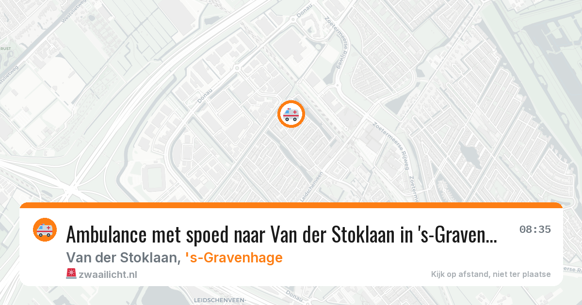Ambulance met spoed naar Van der Stoklaan in 's-Gravenhage — 16 mei 2026
