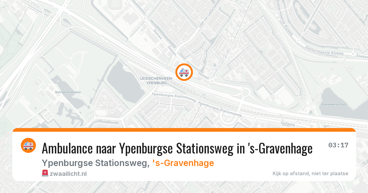 Ambulance naar Ypenburgse Stationsweg in 's-Gravenhage — 14 aug 2026