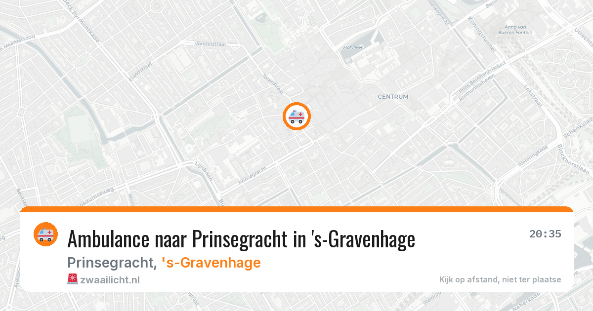 Ambulance naar Prinsegracht in 's-Gravenhage — 28 feb 2026