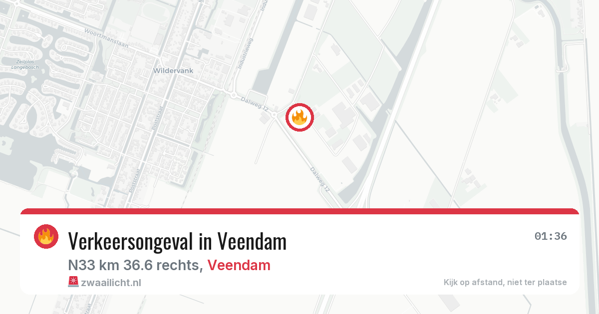 Verkeersongeval in Veendam — 15 jun 2026