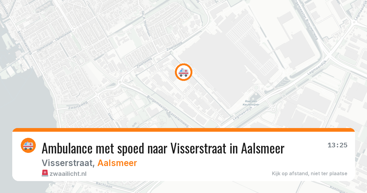 Ambulance met spoed naar Visserstraat in Aalsmeer — 26 mrt 2026