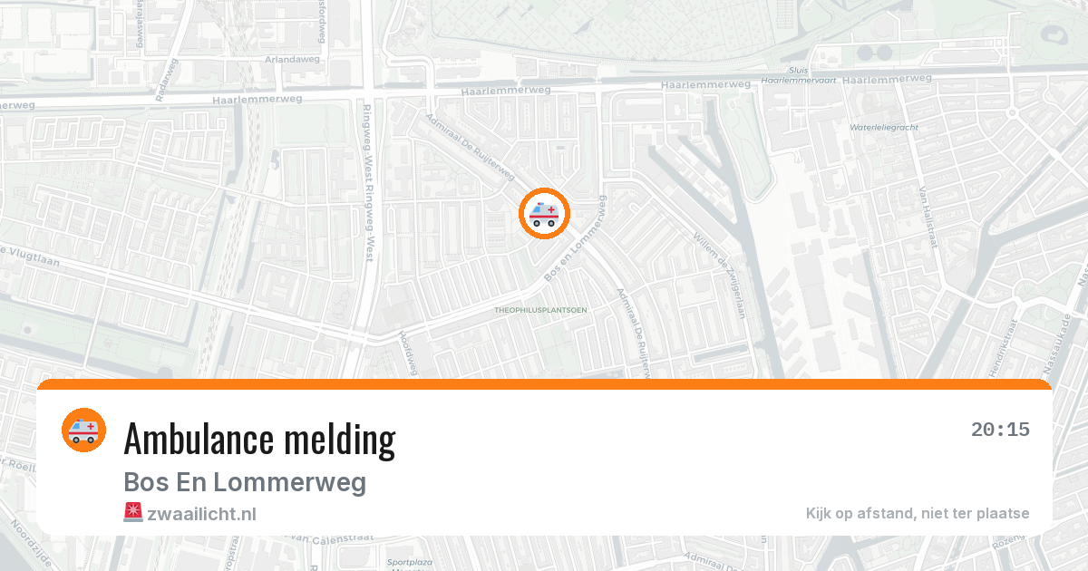 Ambulance melding — 1 jul 2026