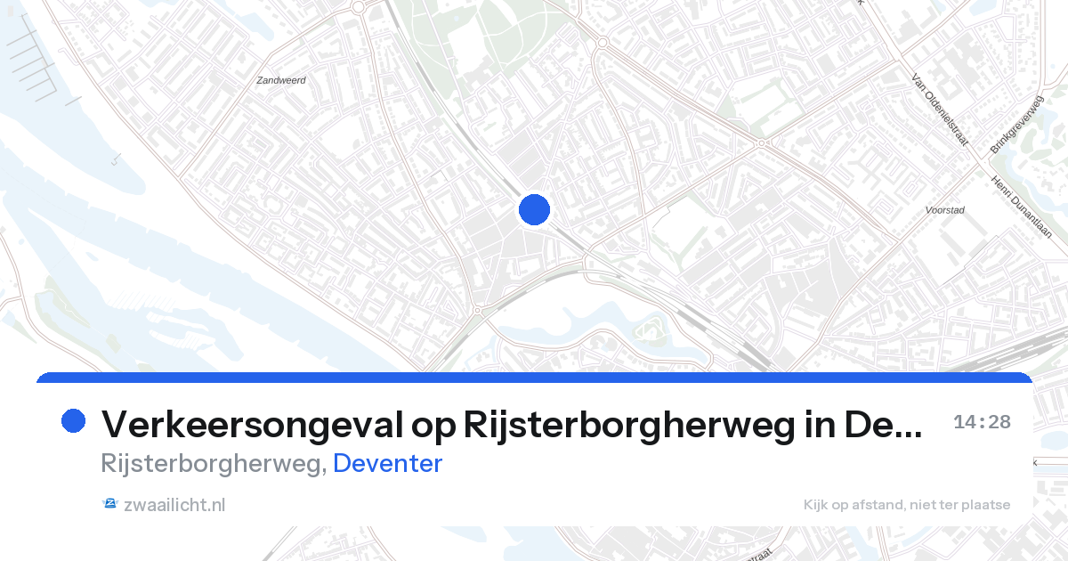 Verkeersongeval op Rijsterborgherweg in Deventer — 27 aug 2026