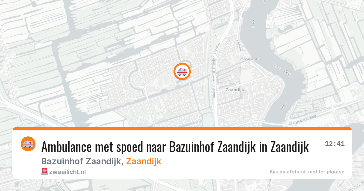 Ambulance met spoed naar Bazuinhof Zaandijk in Zaandijk — 27 apr 2026