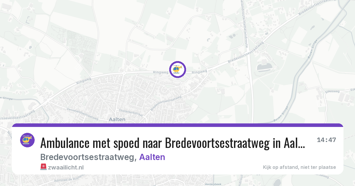 Ambulance met spoed naar Bredevoortsestraatweg in Aalten — 8 aug 2026