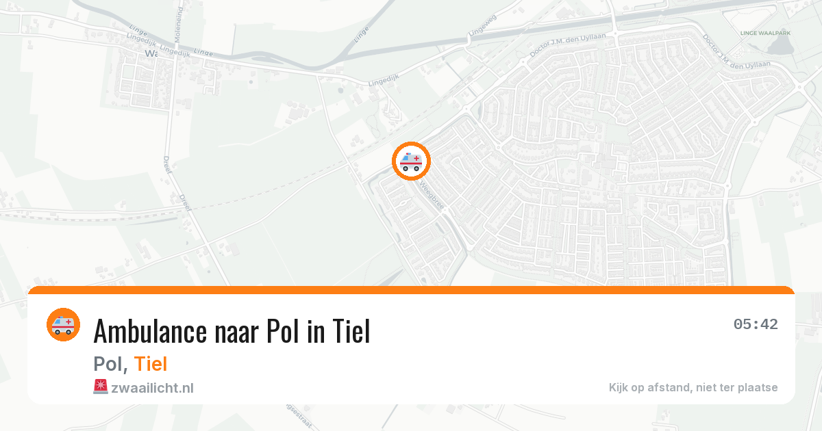 Ambulance naar Pol in Tiel — 12 apr 2026