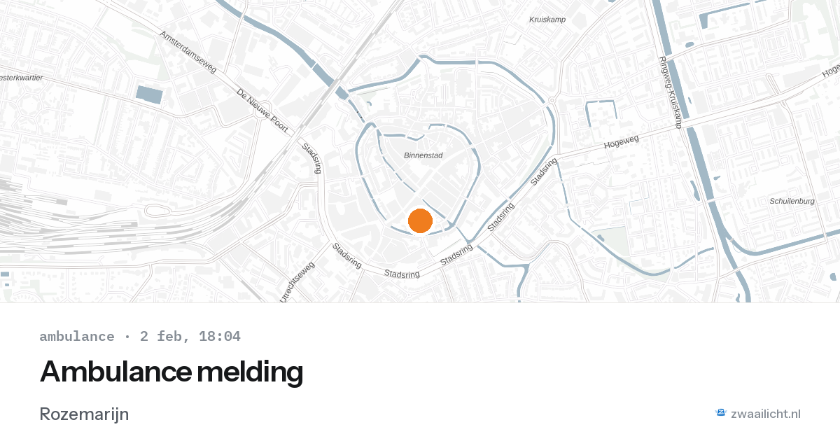 Ambulance melding — 2 feb 2026