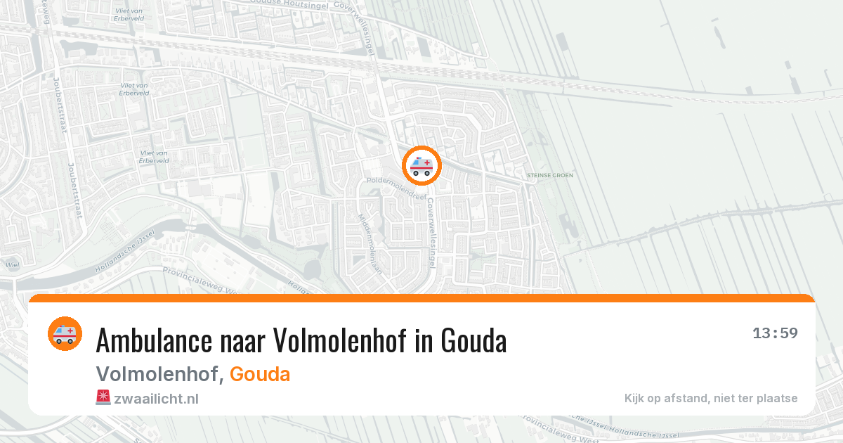 Ambulance naar Volmolenhof in Gouda — 8 feb 2026