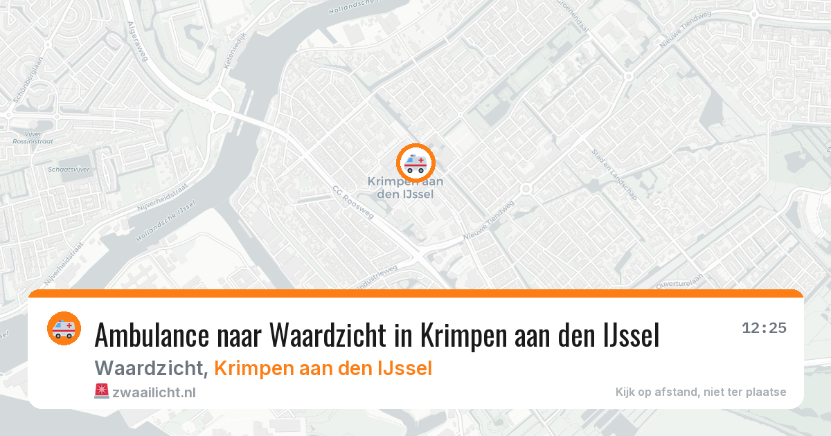 Ambulance naar Waardzicht in Krimpen aan den IJssel — 8 feb 2026