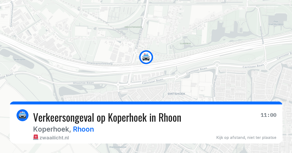 Verkeersongeval op Koperhoek in Rhoon — 5 jun 2026