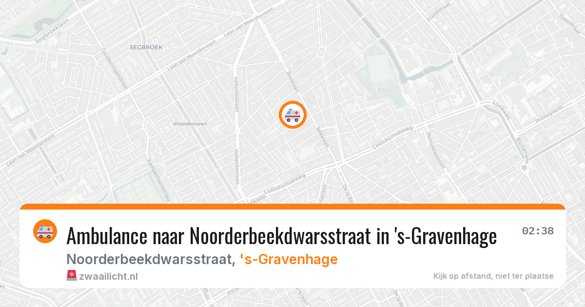 Ambulance naar Noorderbeekdwarsstraat in 's-Gravenhage — 11 jun 2026