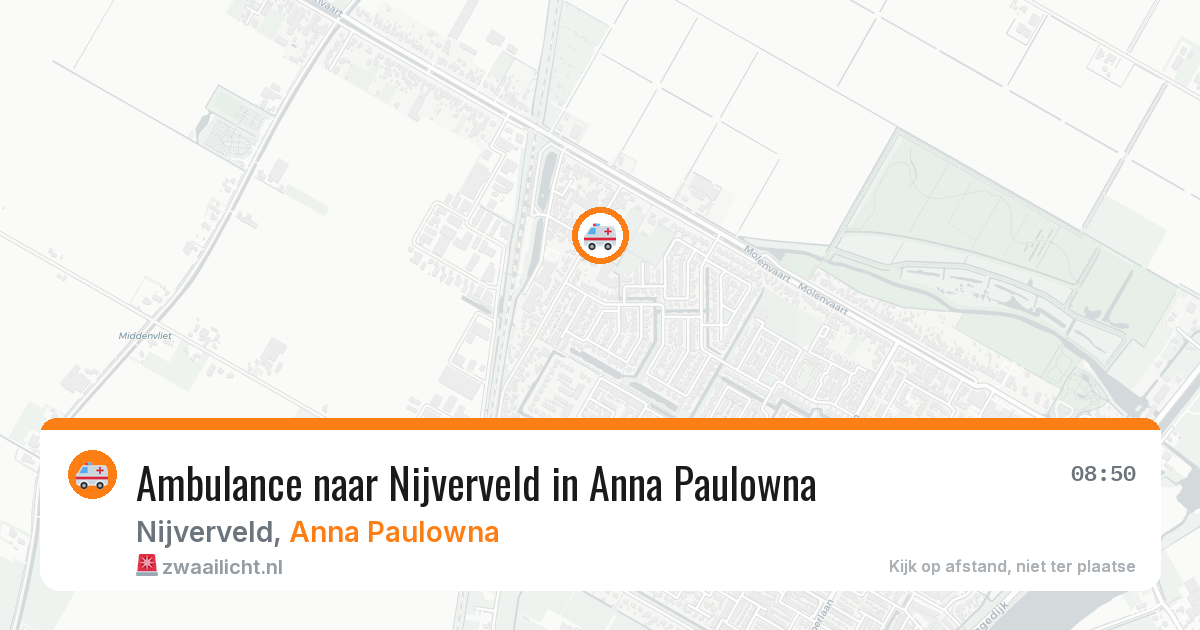 Ambulance naar Nijverveld in Anna Paulowna — 21 mei 2026