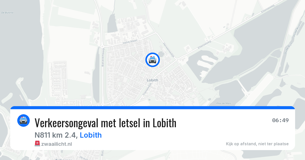 Verkeersongeval met letsel in Lobith — 7 aug 2026