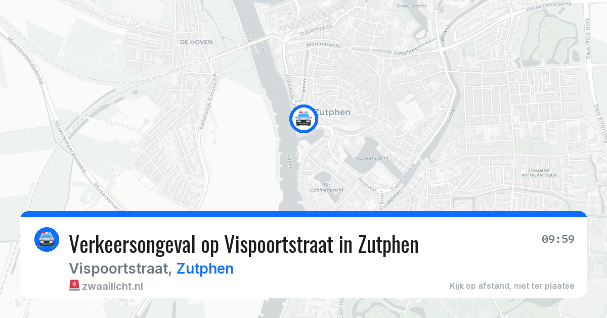 Verkeersongeval op Vispoortstraat in Zutphen — 18 jun 2026